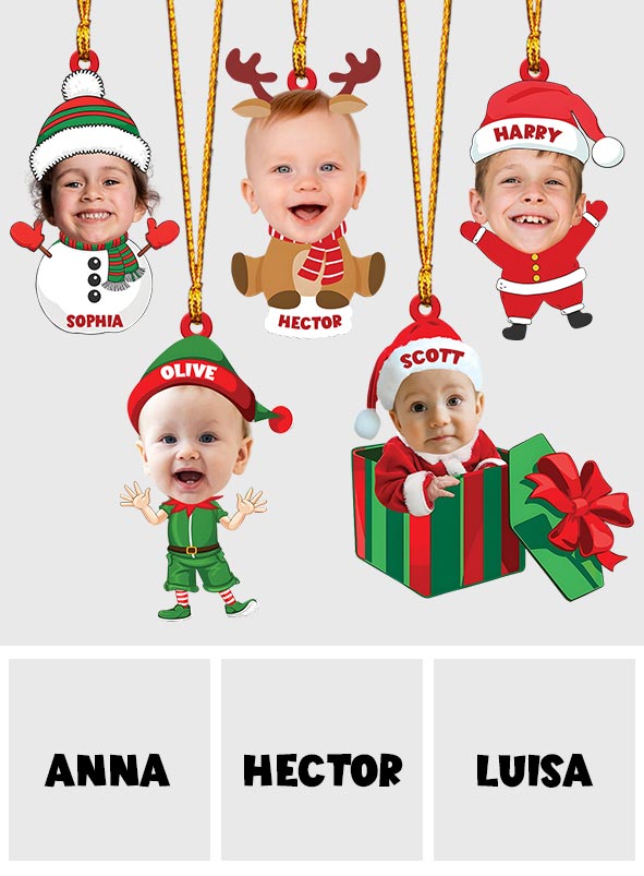 Babys erstes Weihnachtsfest – personalisierter Neugeborenen-Weihnachtsschmuck
