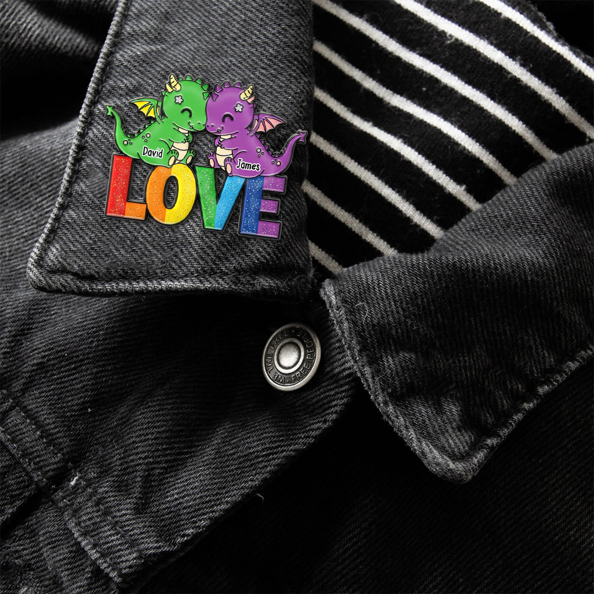 Liebe ist Liebe – Personalisierter LGBT-Unterstützungs-Pin