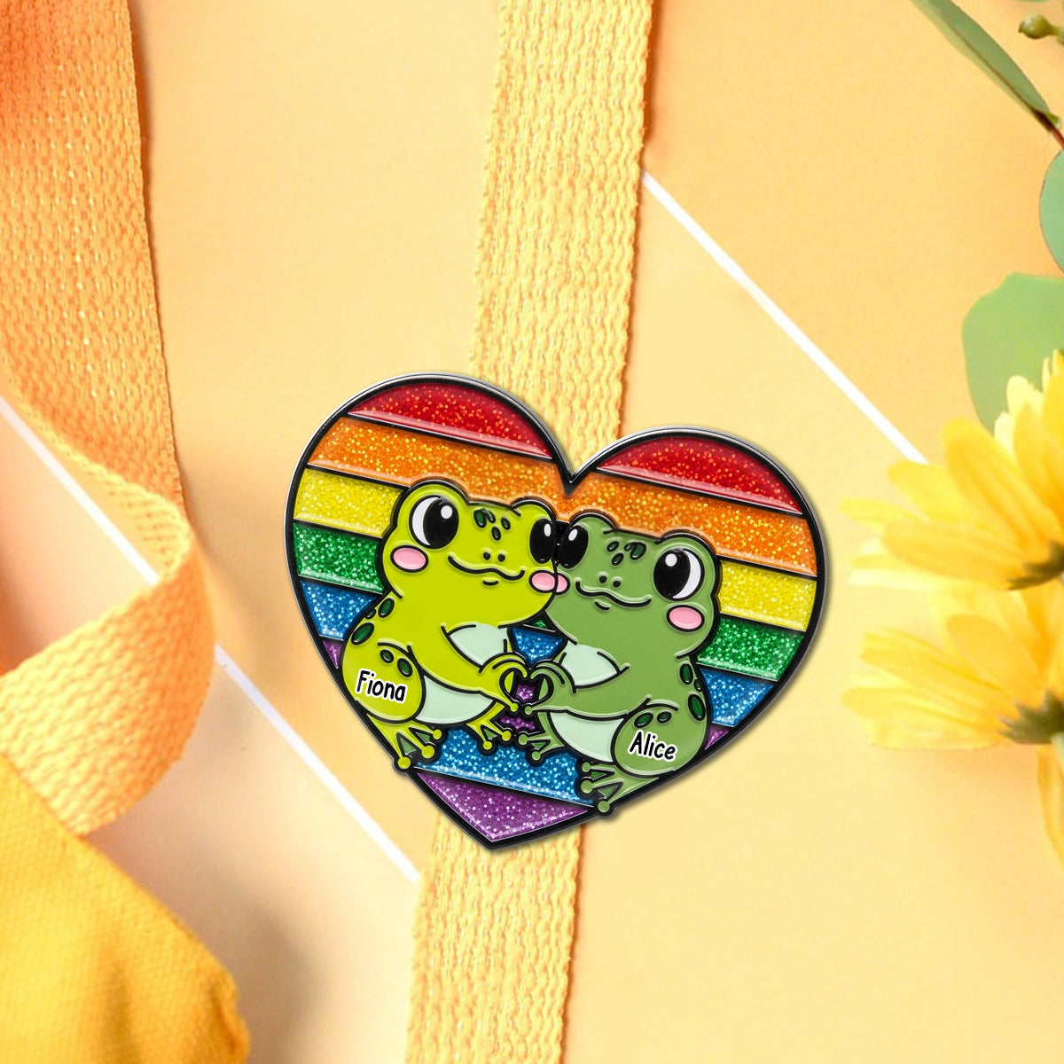 Liebe ist Liebe – Personalisierter LGBT-Unterstützungs-Pin