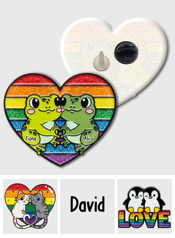 Liebe ist Liebe – Personalisierter LGBT-Unterstützungs-Pin