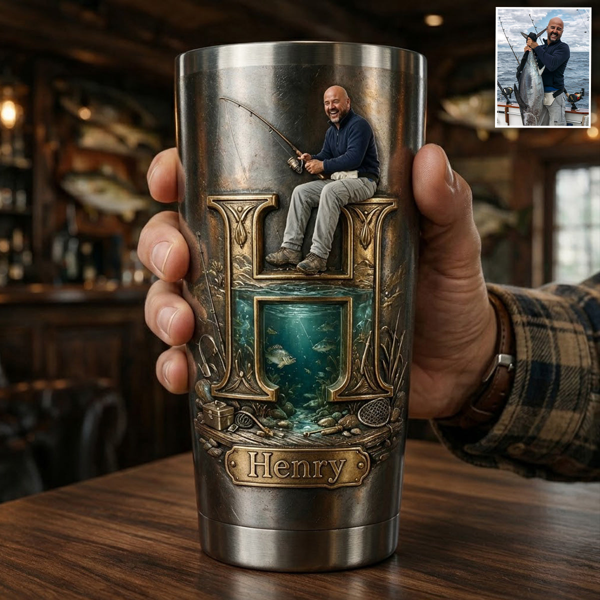 Fishing Is My Therapy - Personalized Fishing Tumbler