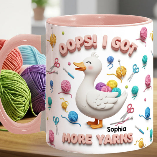 Oops! I Got More Yarns - Personalized Crocheting Accent Mug