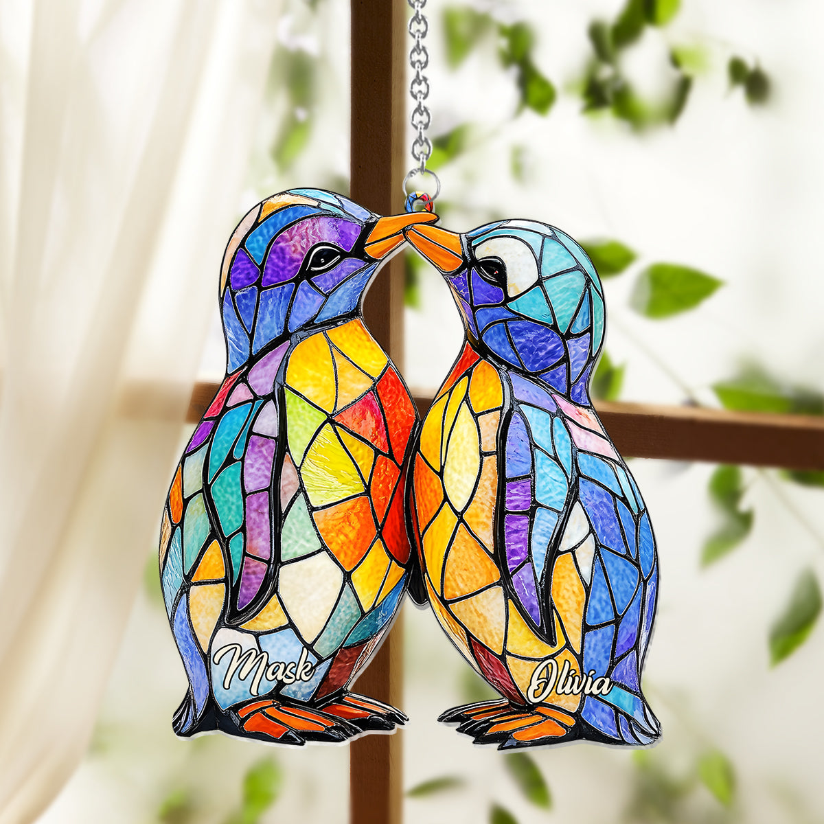 Du bist mein Pinguin – Personalisierter Fensterhänger für Pinguinliebhaber 