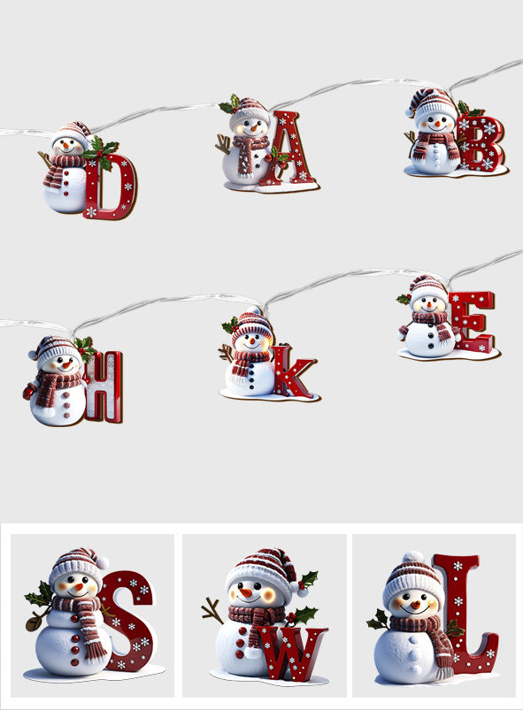 Glückliche Familie – Personalisierte Lichterkette für die Familie