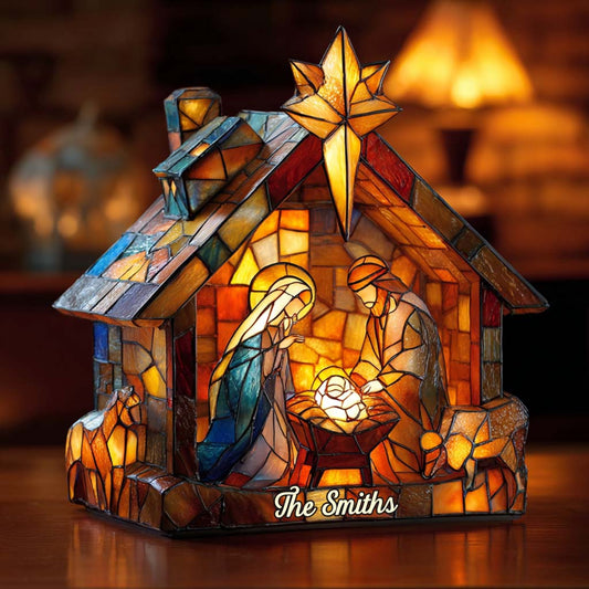 The Holy Night - Personalized Christian Acrylic LED Night Light