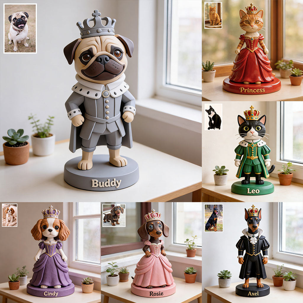 Any Photo Royal Pet - Personalisierte Premium 3D-Figur für Hunde