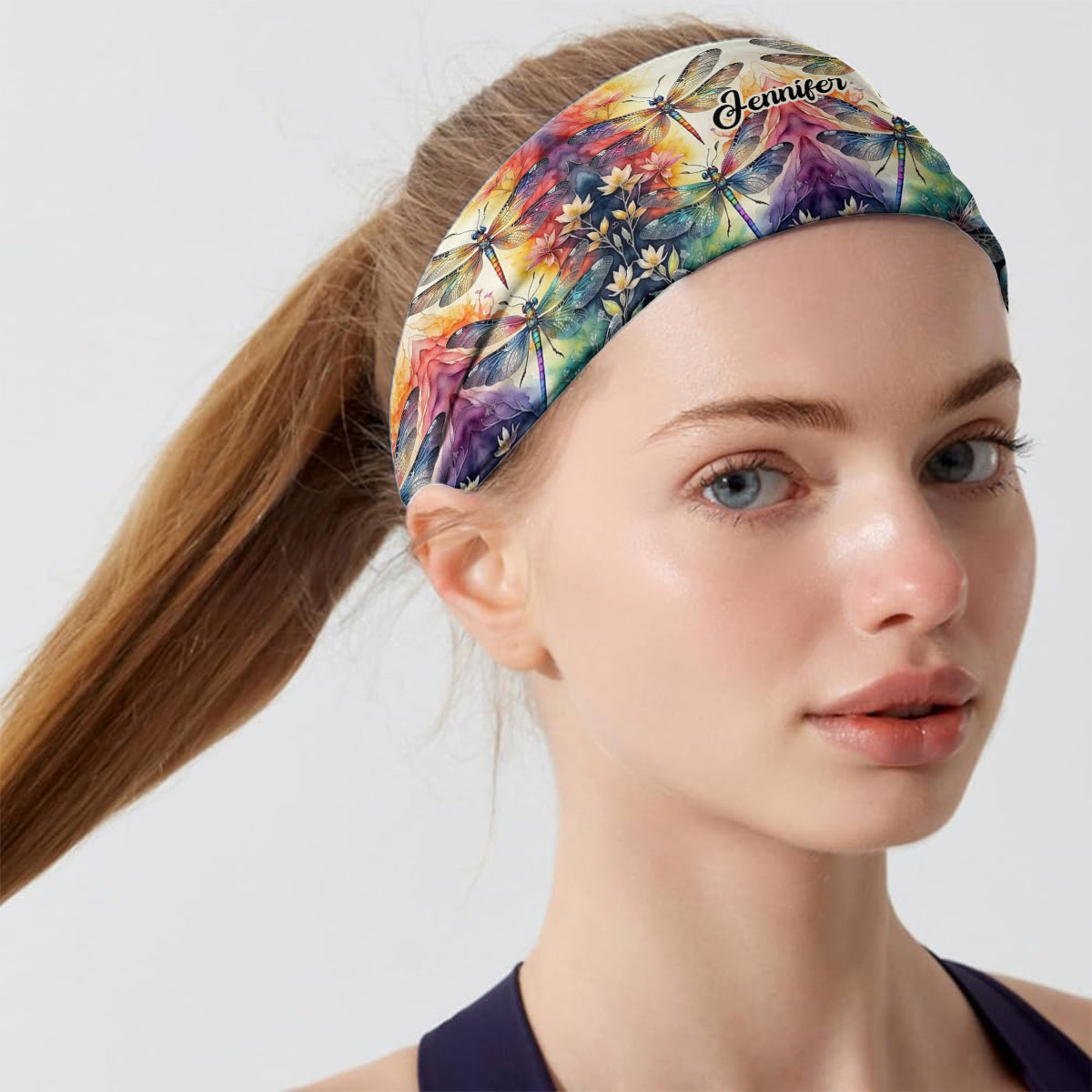 Libellenliebe – Personalisiertes Libellen-Haarband/Turban für Damen und Herren