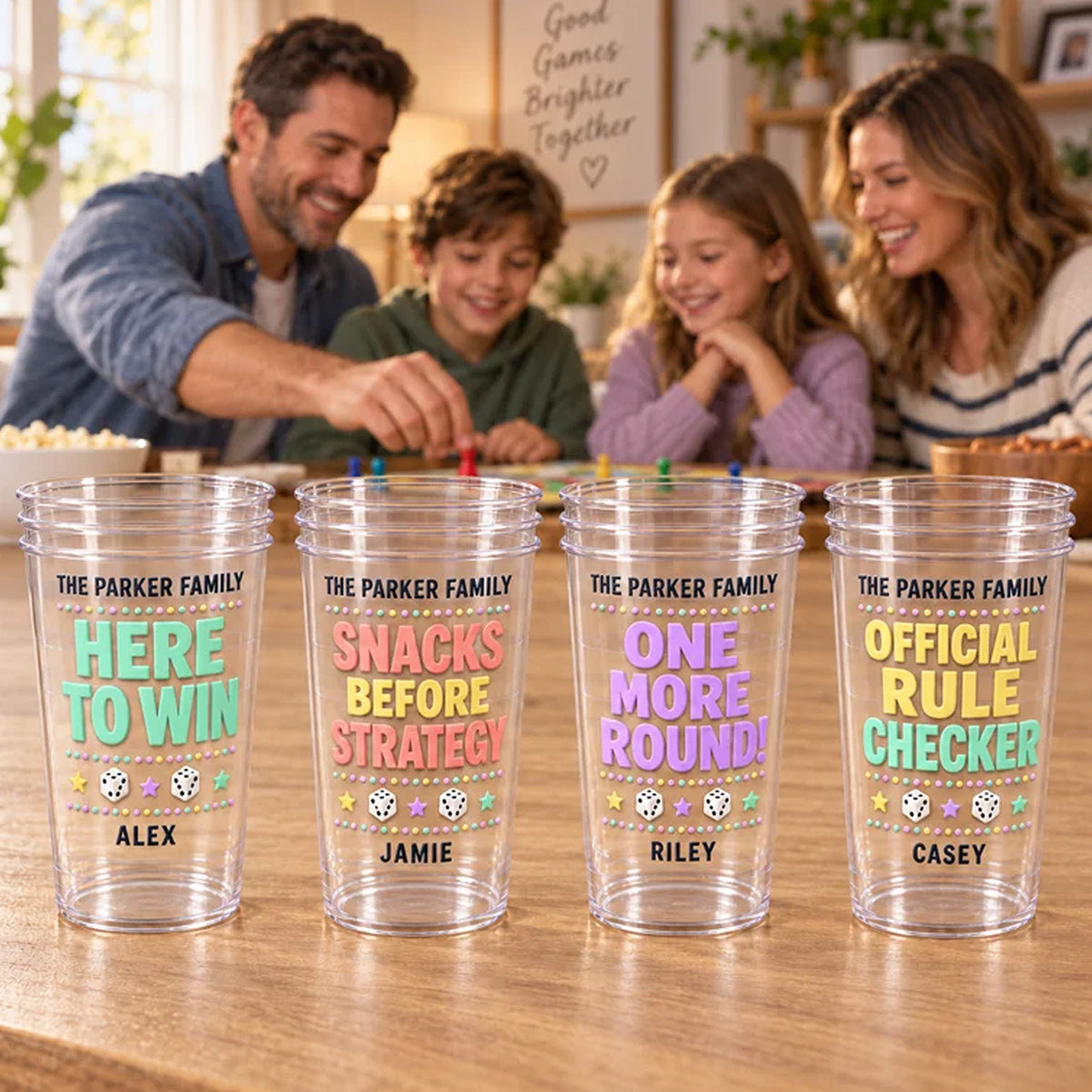 One More Round - Personalized Family Frosted Cup