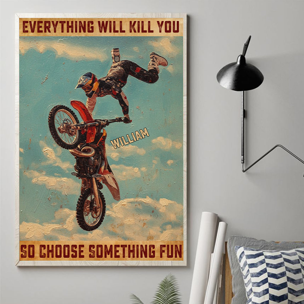 Vintage-Bild im Retro-Stil – Personalisierte Pferdeleinwand und Poster