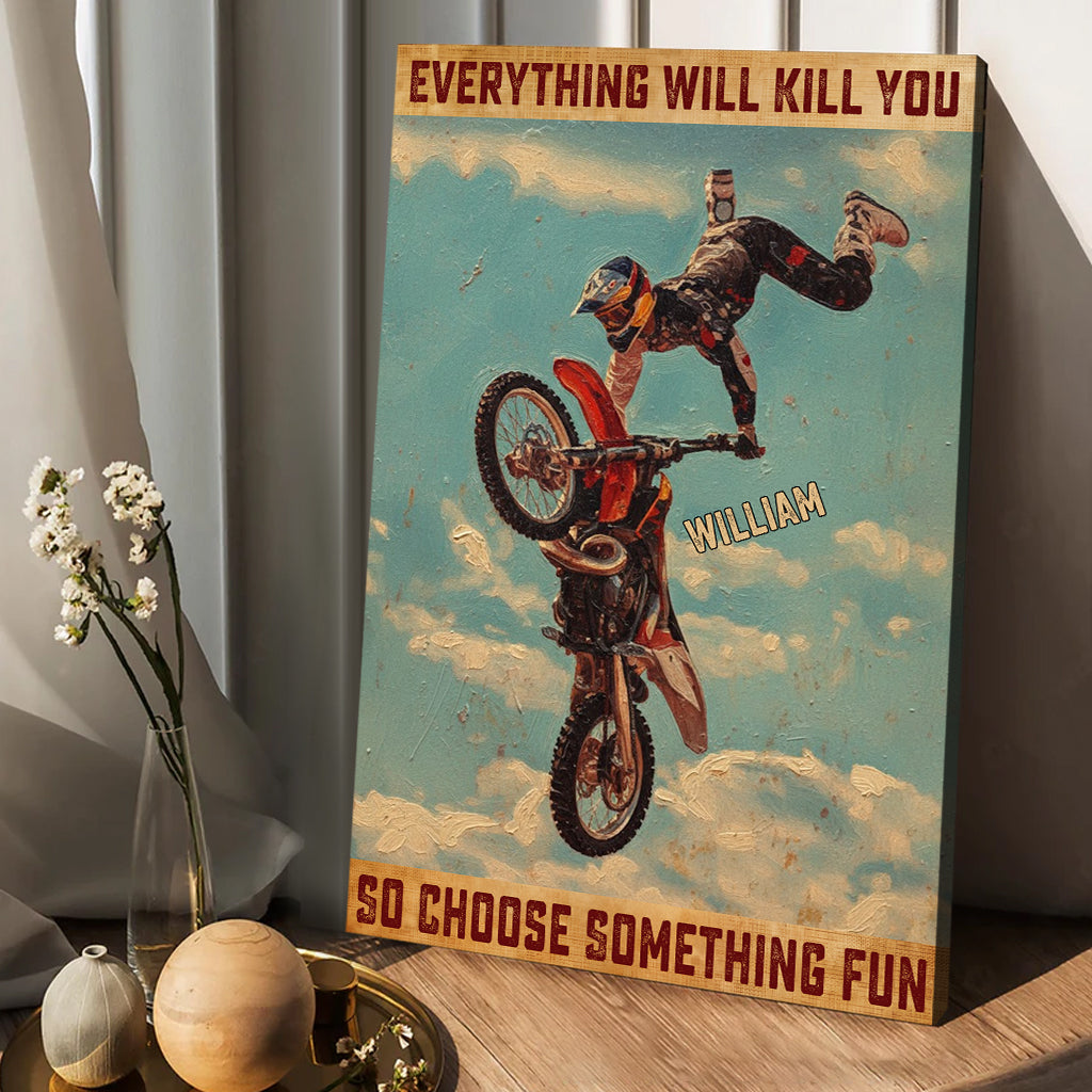 Vintage-Bild im Retro-Stil – Personalisierte Pferdeleinwand und Poster