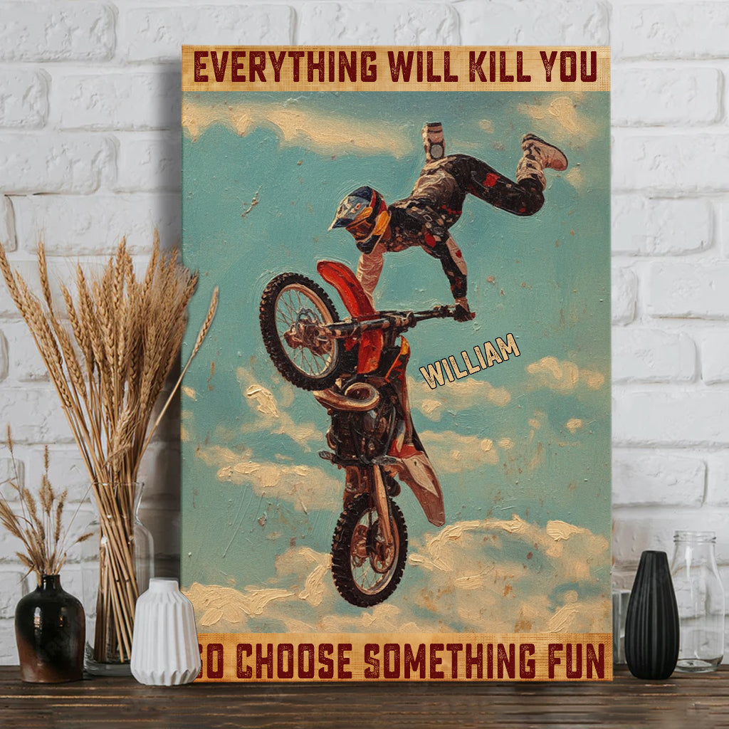 Vintage-Bild im Retro-Stil – Personalisierte Pferdeleinwand und Poster