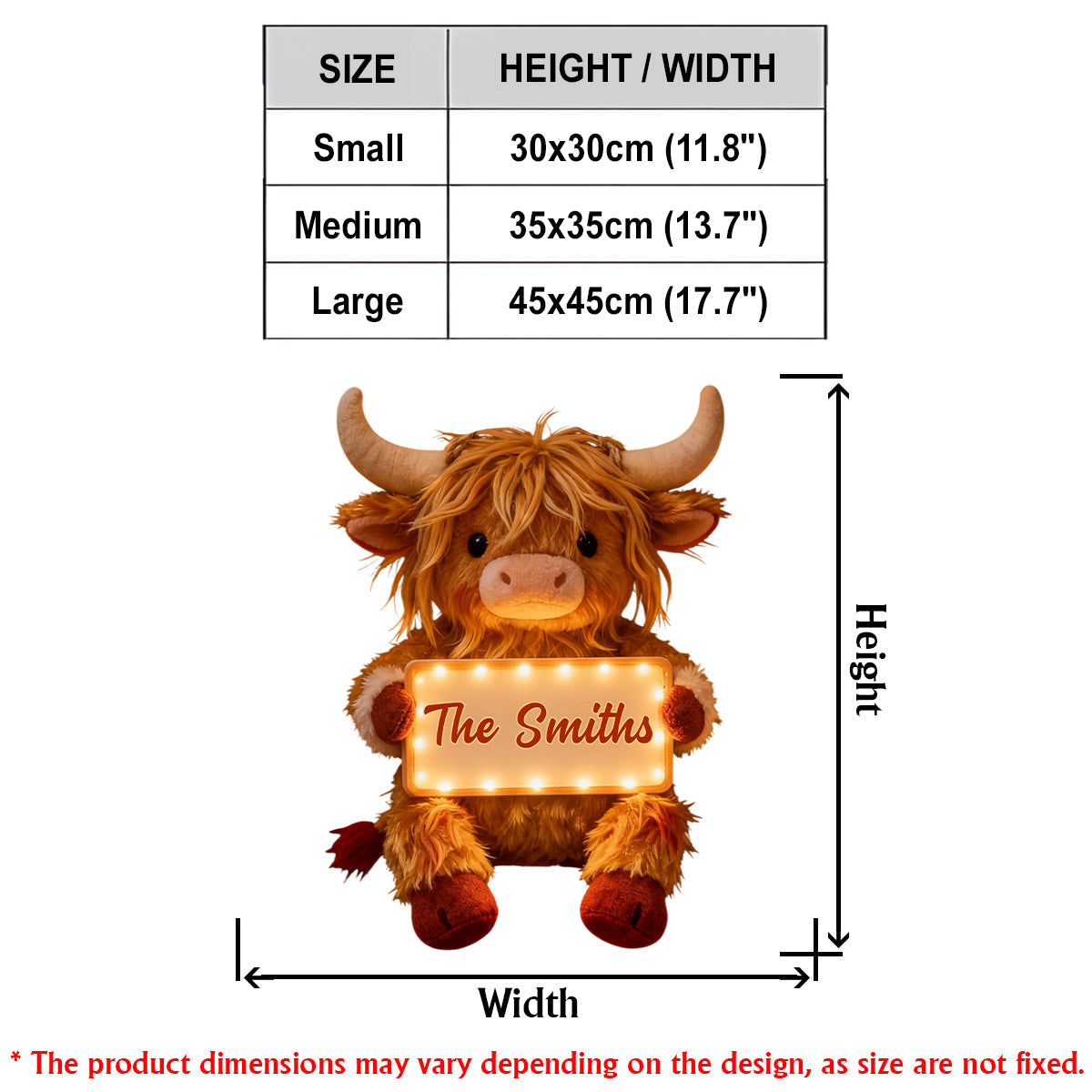 Home Sweet Home - Personalized Highland Cow LED Light Acrylic Sign