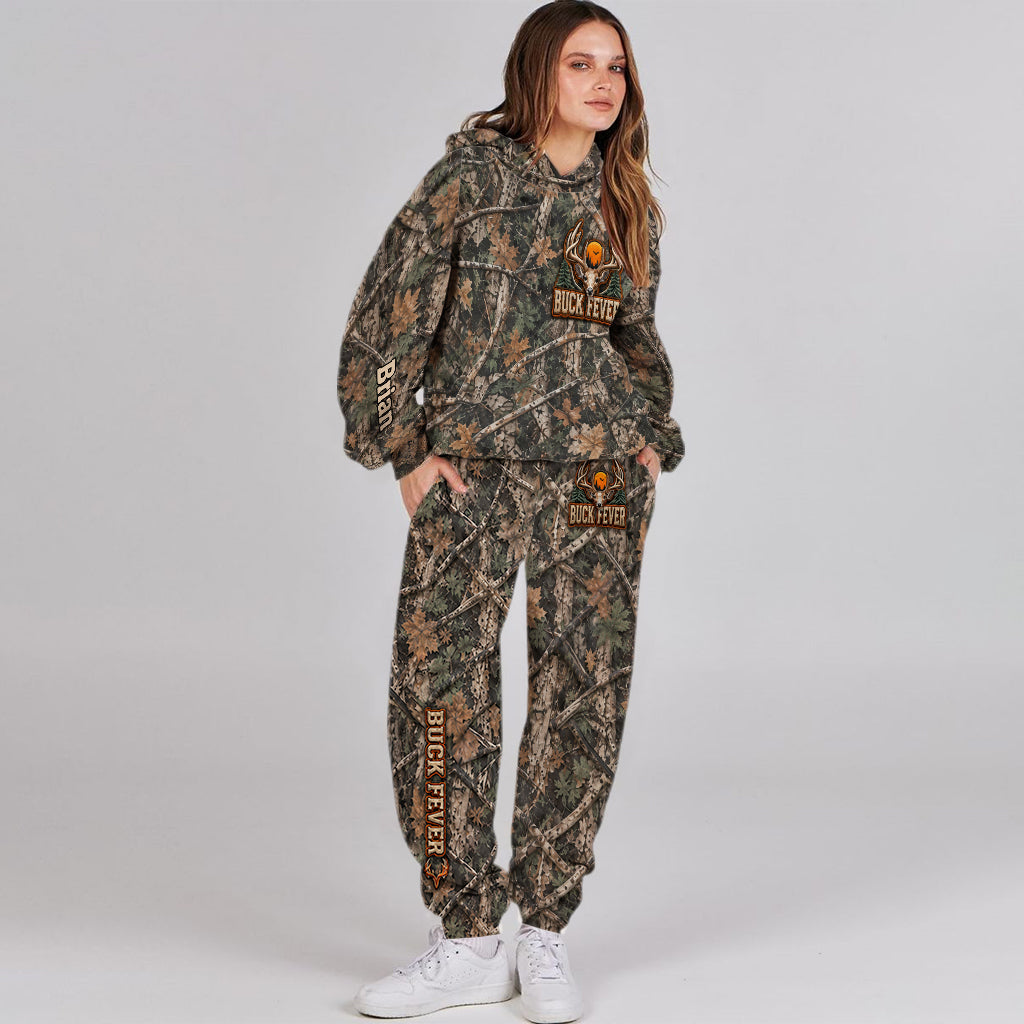 Buck Fever - Personalized Hunting Hoodie and Sweatpants