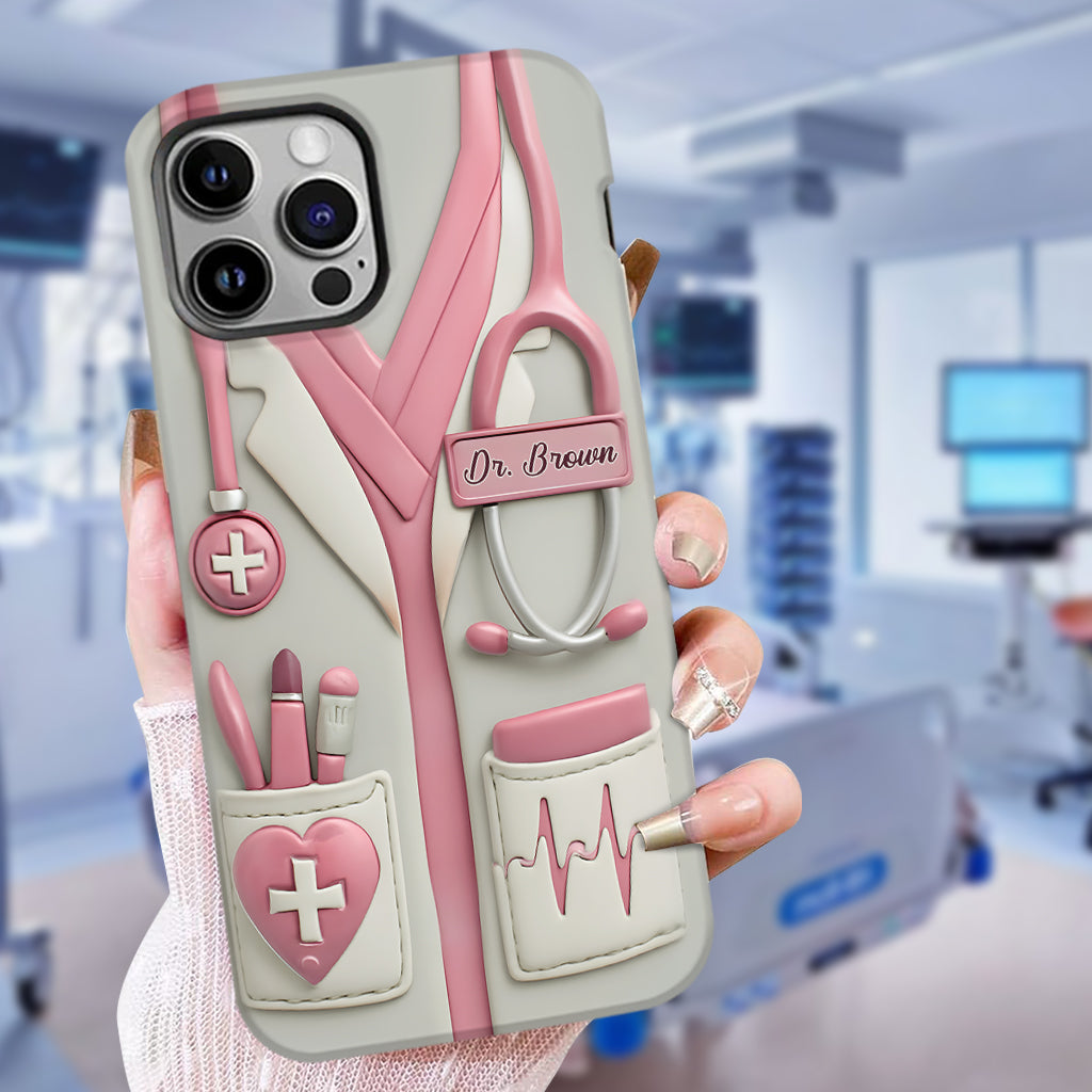 Celebrate Everyday Heroes With Medical Professional Gifts - Personalized Nurse Full Print Phone Case
