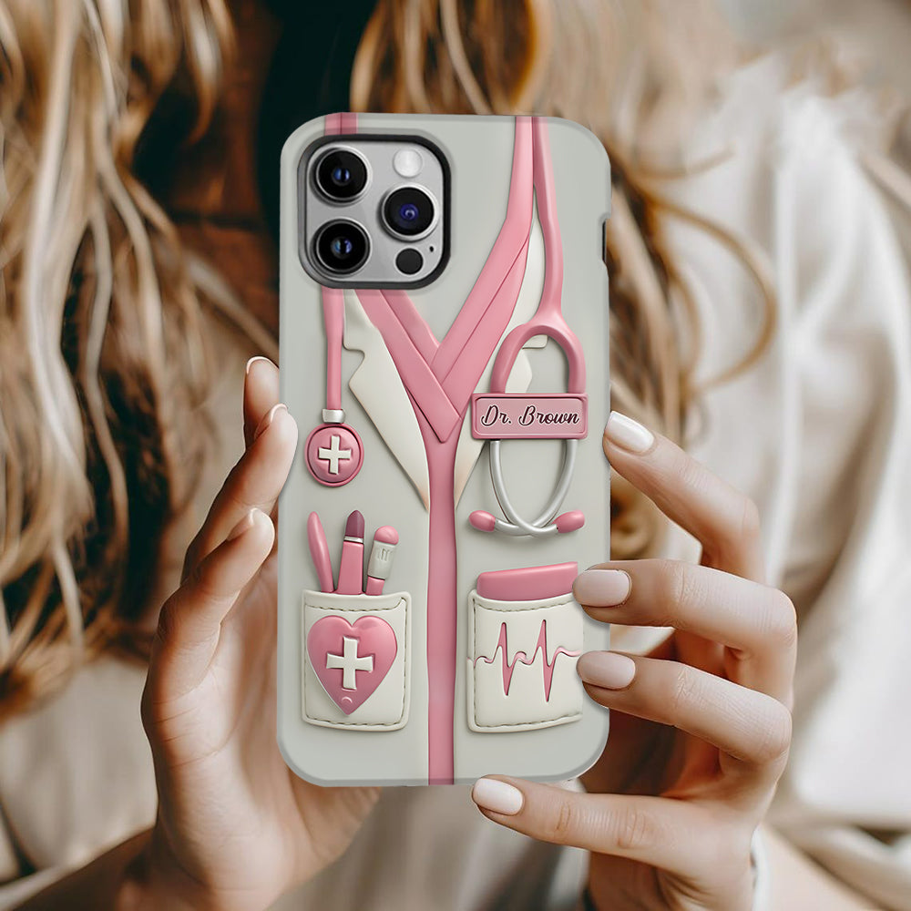 Celebrate Everyday Heroes With Medical Professional Gifts - Personalized Nurse Full Print Phone Case