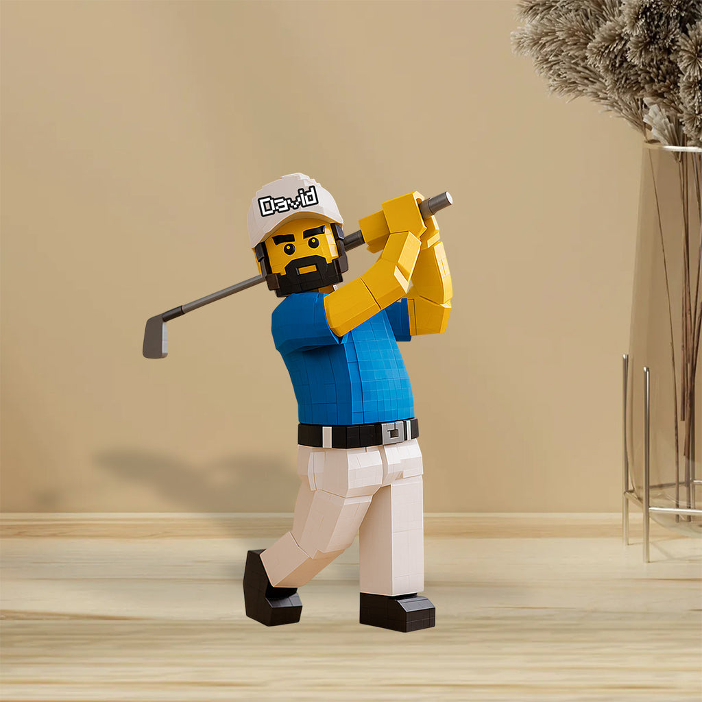 Geschenk für Golfer – Personalisierte Acrylplakette in Golfform