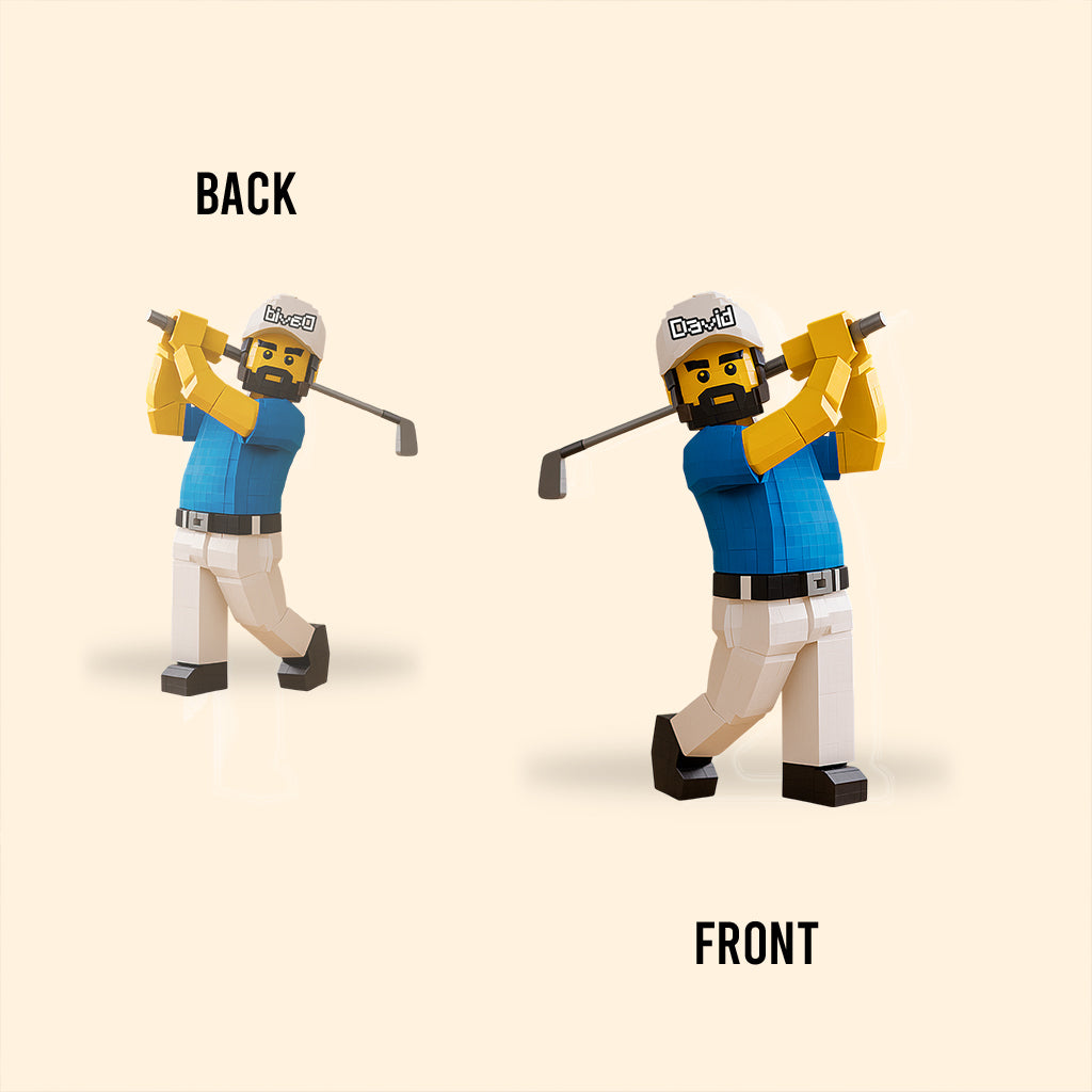 Geschenk für Golfer – Personalisierte Acrylplakette in Golfform