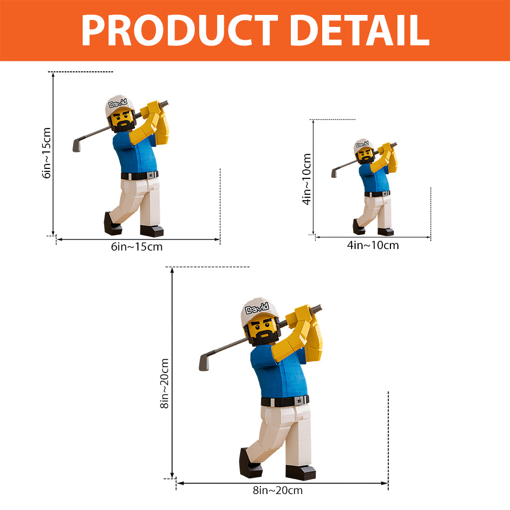 Geschenk für Golfer – Personalisierte Acrylplakette in Golfform