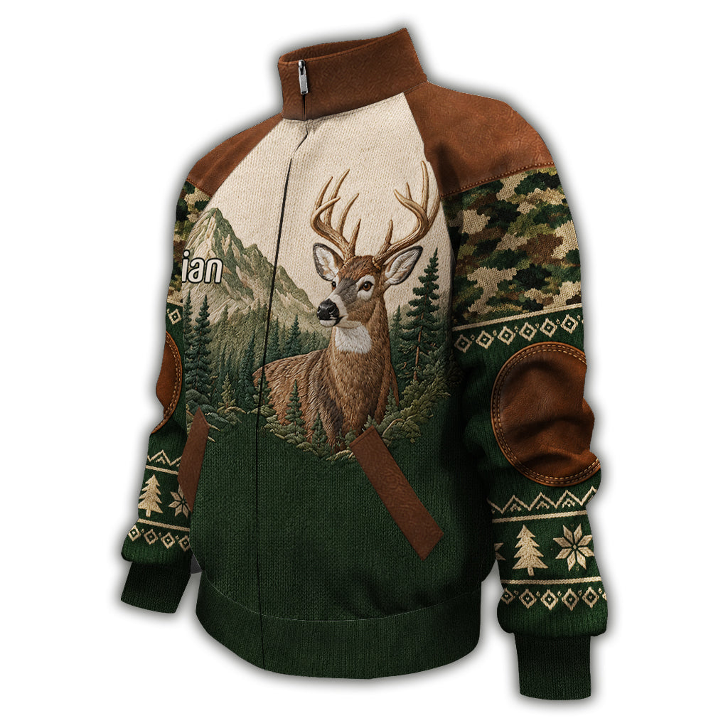 Deer Hunting - Personalized Hunting Zip Jacket