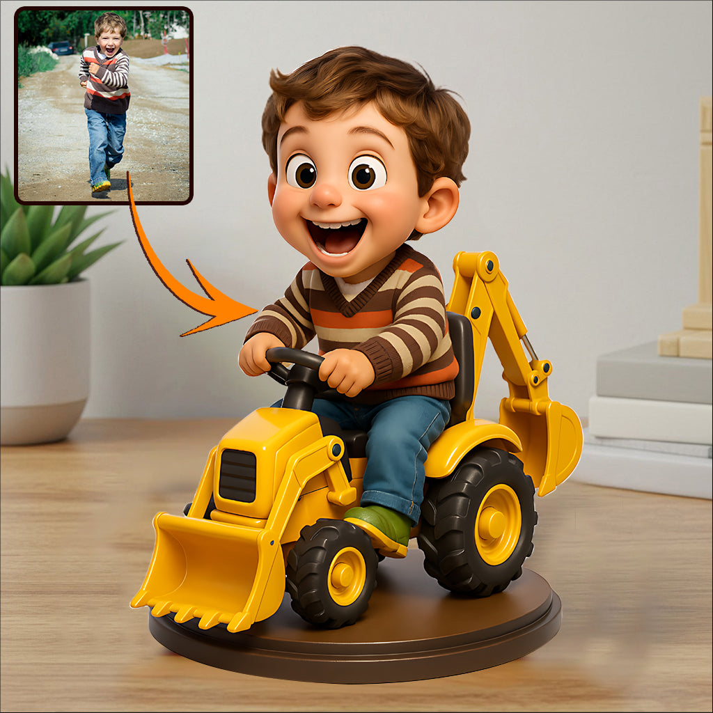 Individuelle Figur nach Foto – Personalisierte Acrylplakette in Kinderform