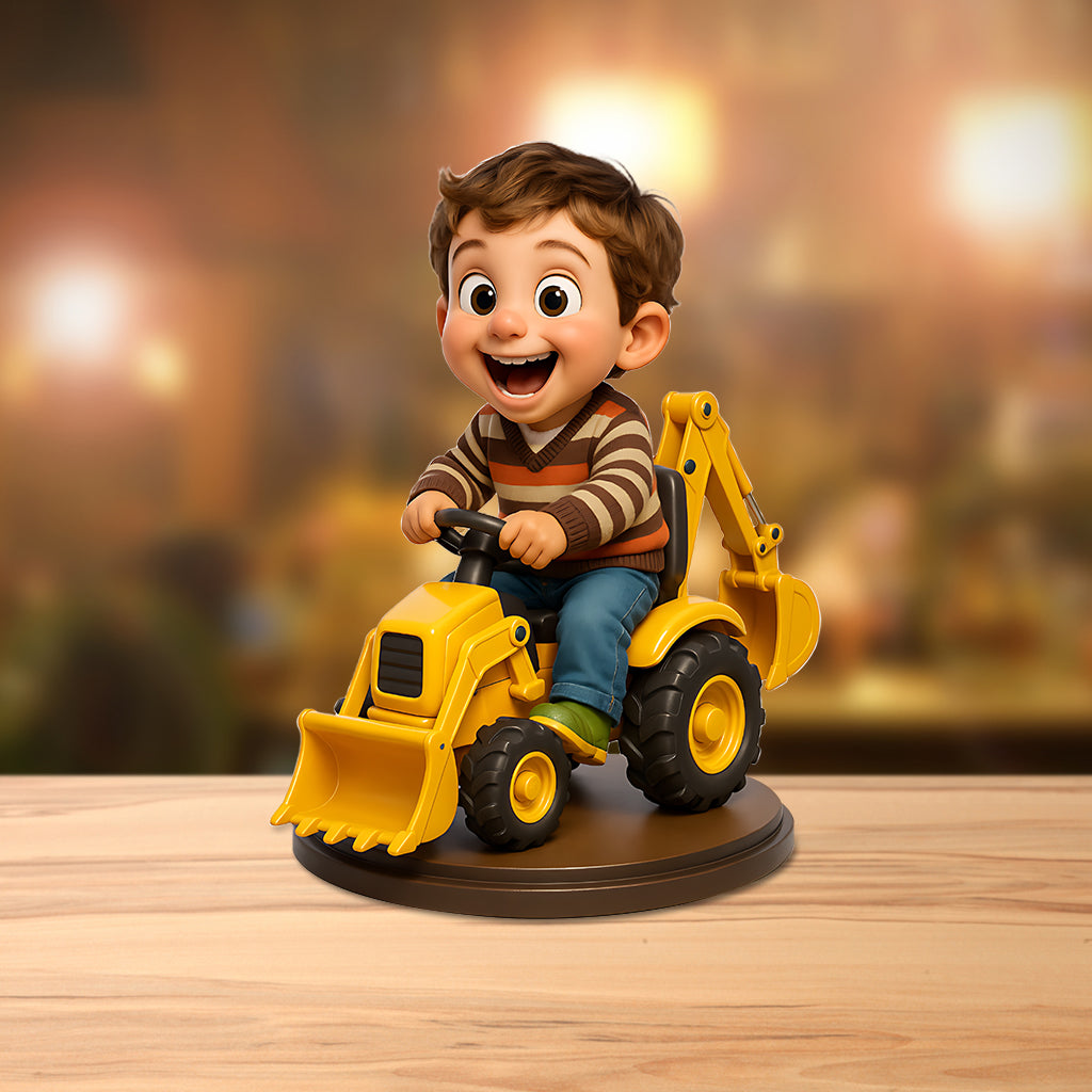 Individuelle Figur nach Foto – Personalisierte Acrylplakette in Kinderform