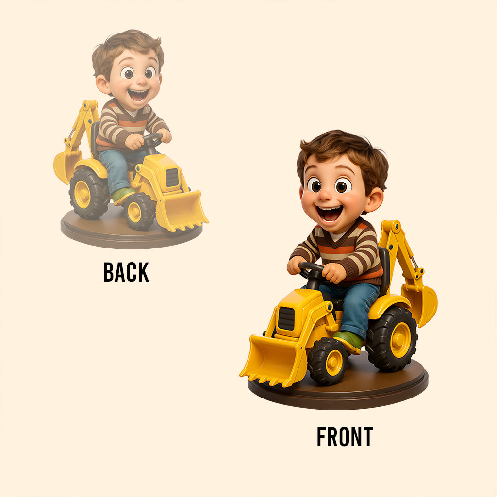 Individuelle Figur nach Foto – Personalisierte Acrylplakette in Kinderform