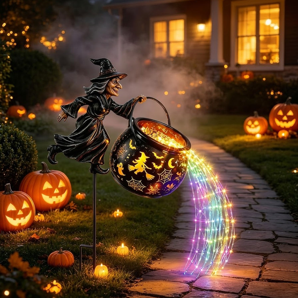 Witch Cauldron Garden Light