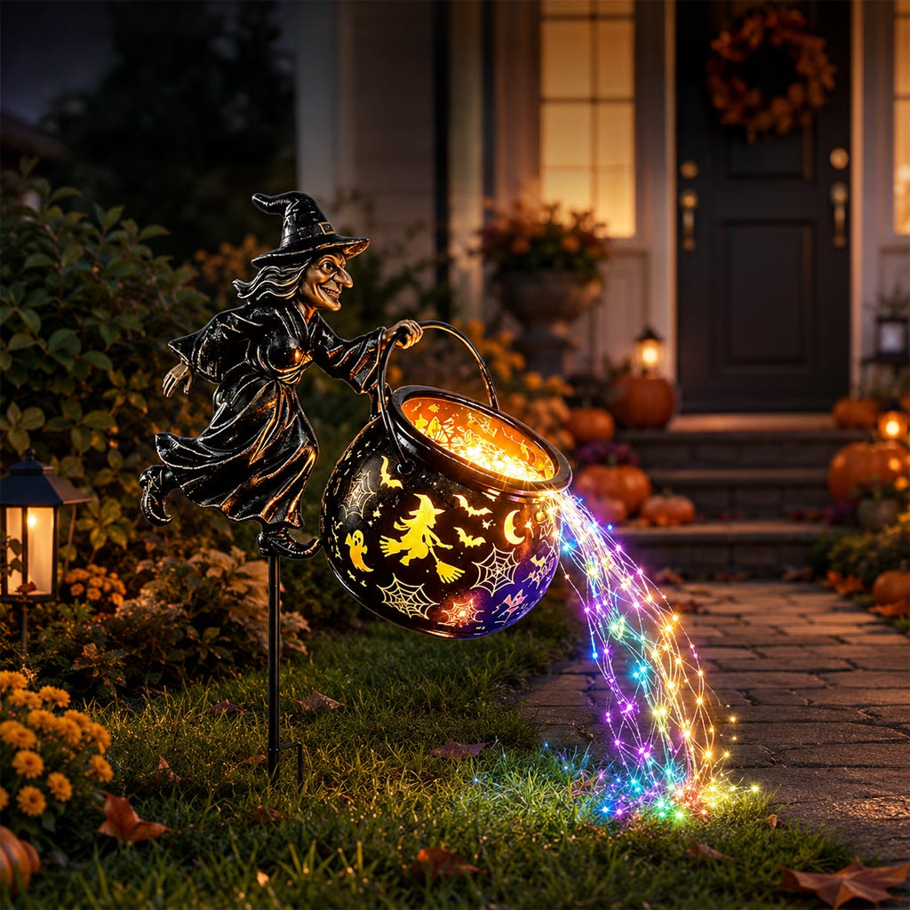 Witch Cauldron Garden Light