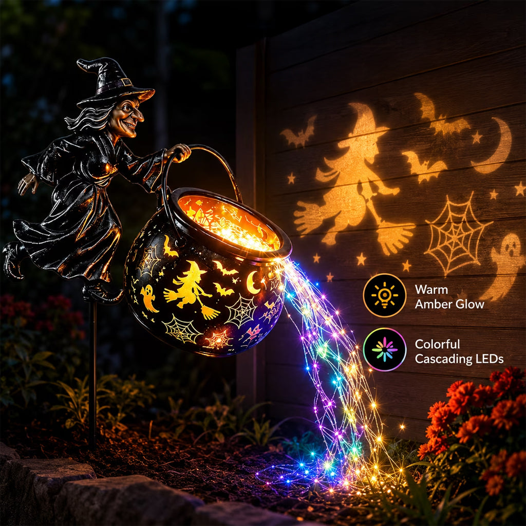 Witch Cauldron Garden Light