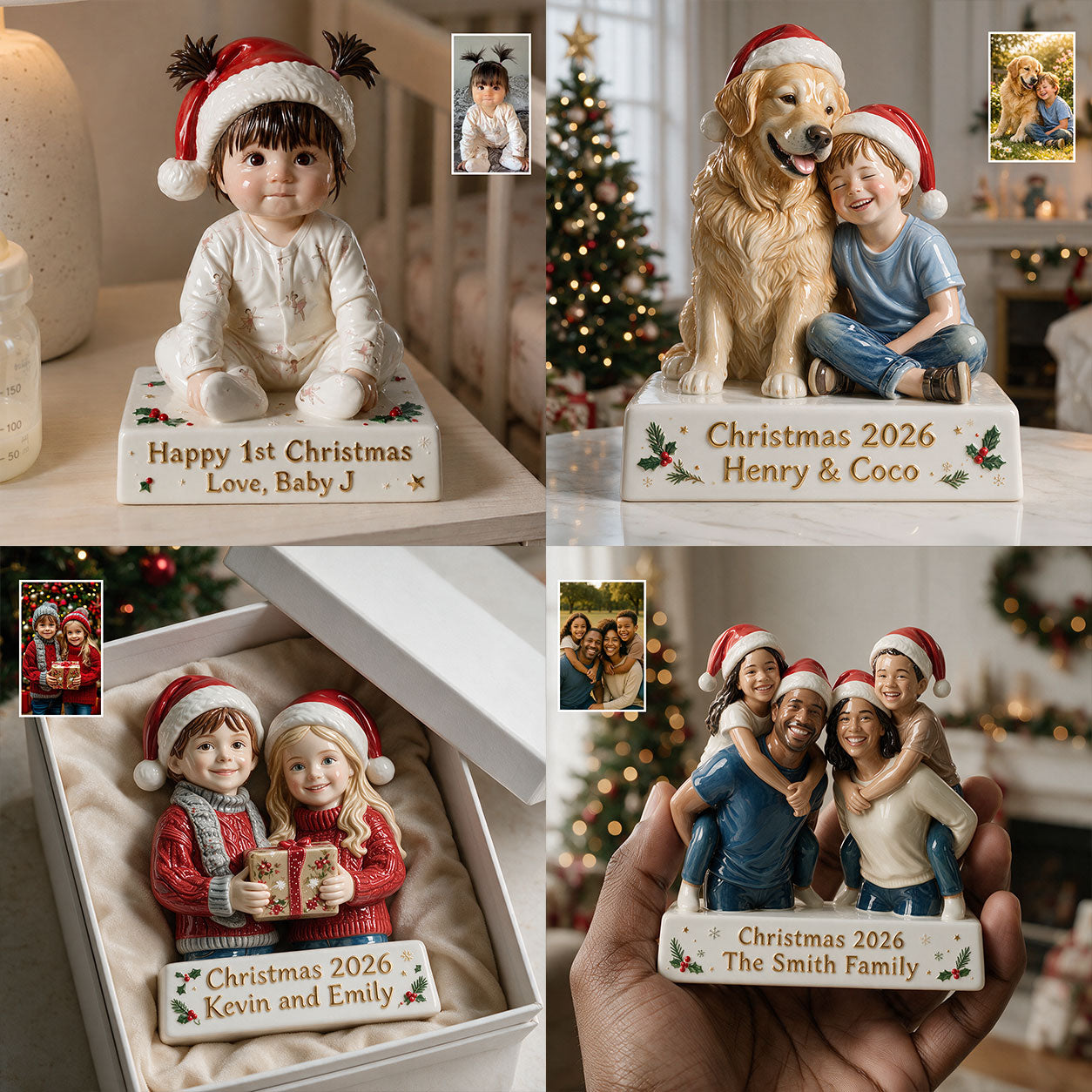 Benutzerdefiniert aus jedem Foto - Personalisierte 3D-Plakette für Kinder