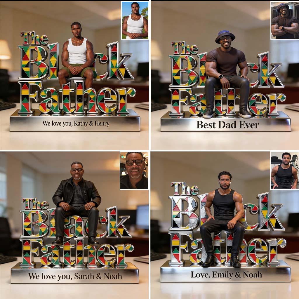 Custom Any Photo, Best Gift For Dad & Grandpa - Personalized Father Custom Shaped Acrylic Plaque