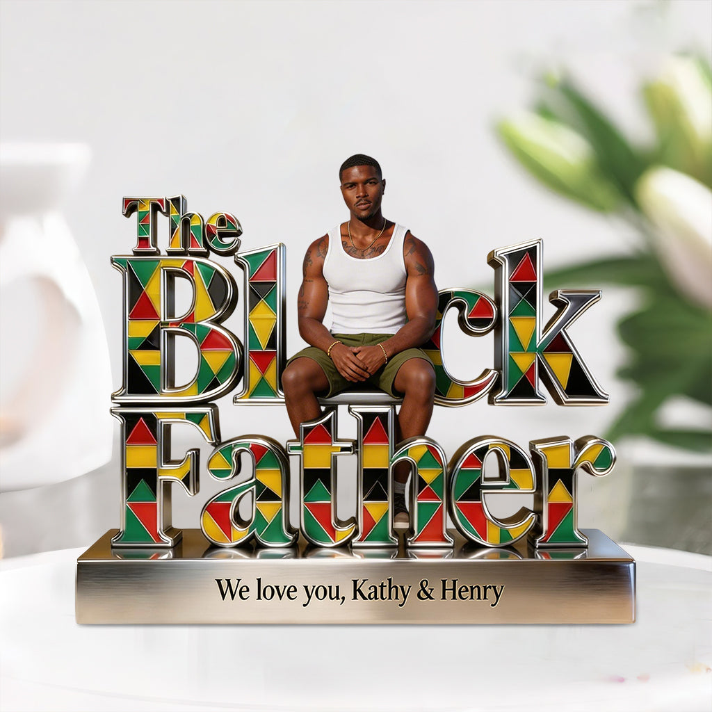 Custom Any Photo, Best Gift For Dad & Grandpa - Personalized Father Custom Shaped Acrylic Plaque