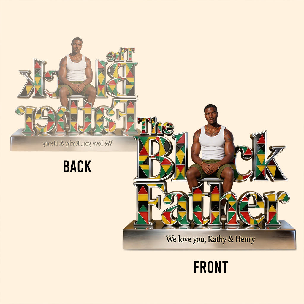 Custom Any Photo, Best Gift For Dad & Grandpa - Personalized Father Custom Shaped Acrylic Plaque