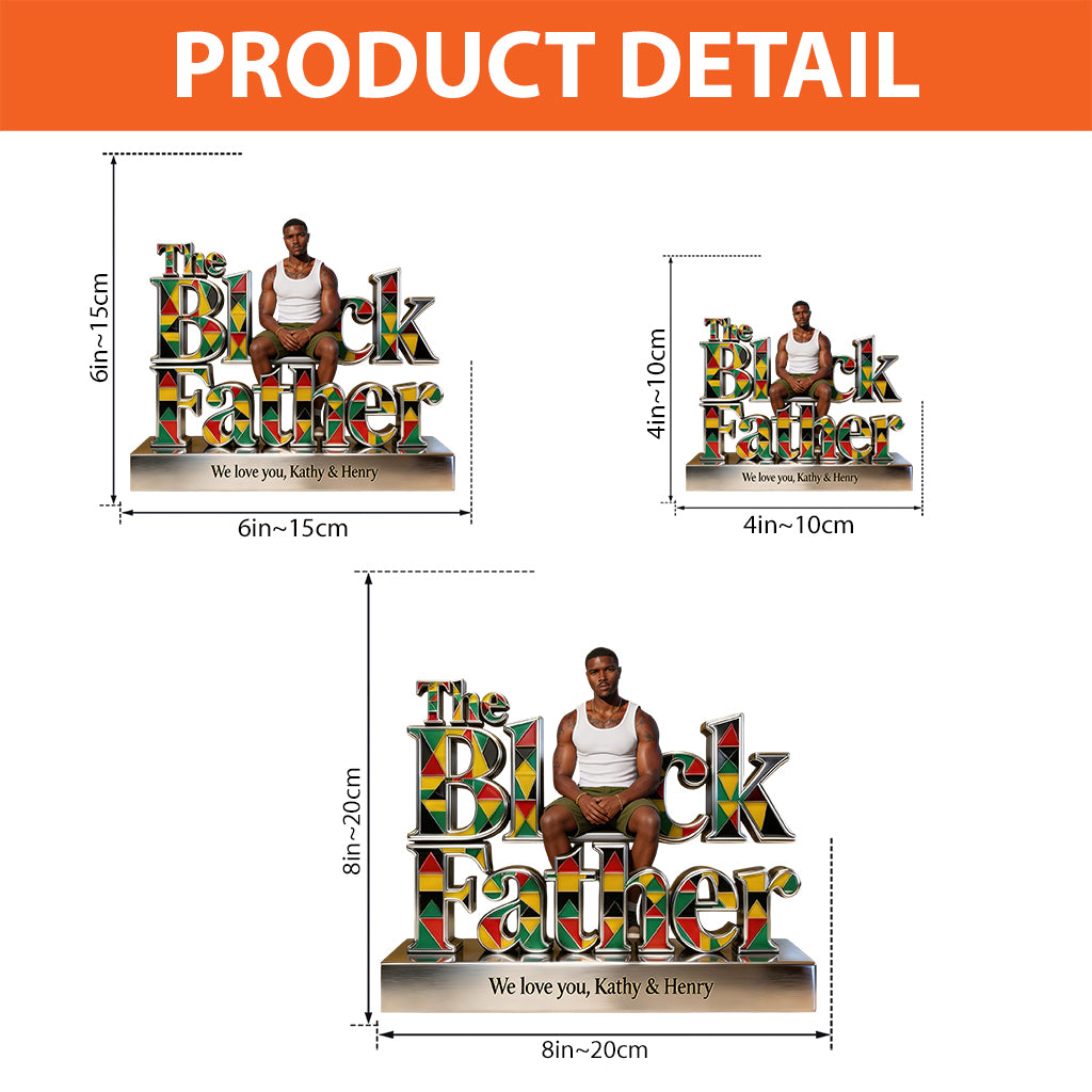 Custom Any Photo, Best Gift For Dad & Grandpa - Personalized Father Custom Shaped Acrylic Plaque