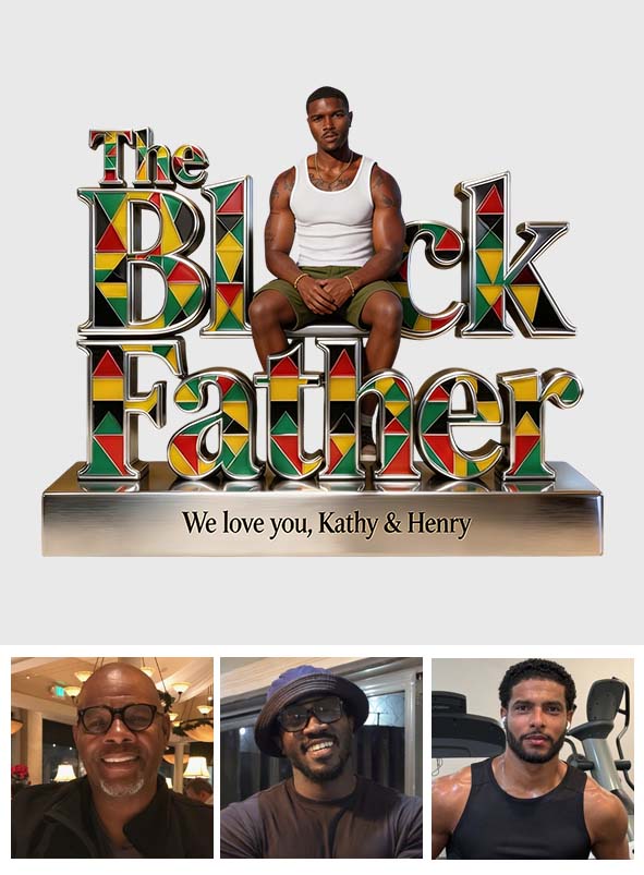 Custom Any Photo, Best Gift For Dad & Grandpa - Personalized Father Custom Shaped Acrylic Plaque