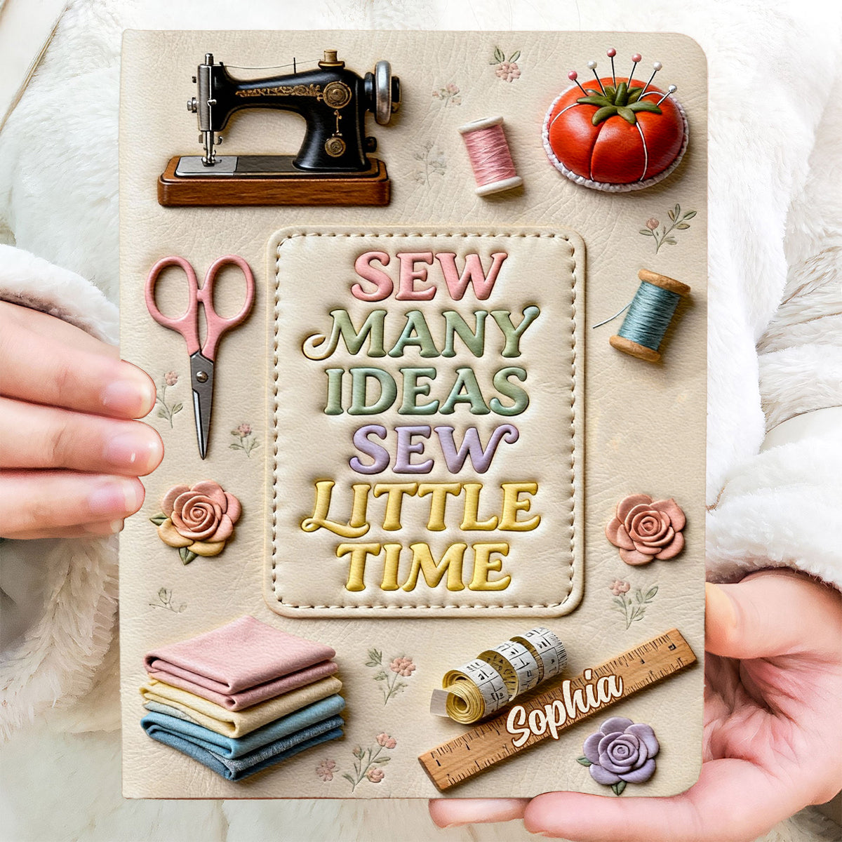 Sew Many Ideas - Personalized Sewing Leather Journal