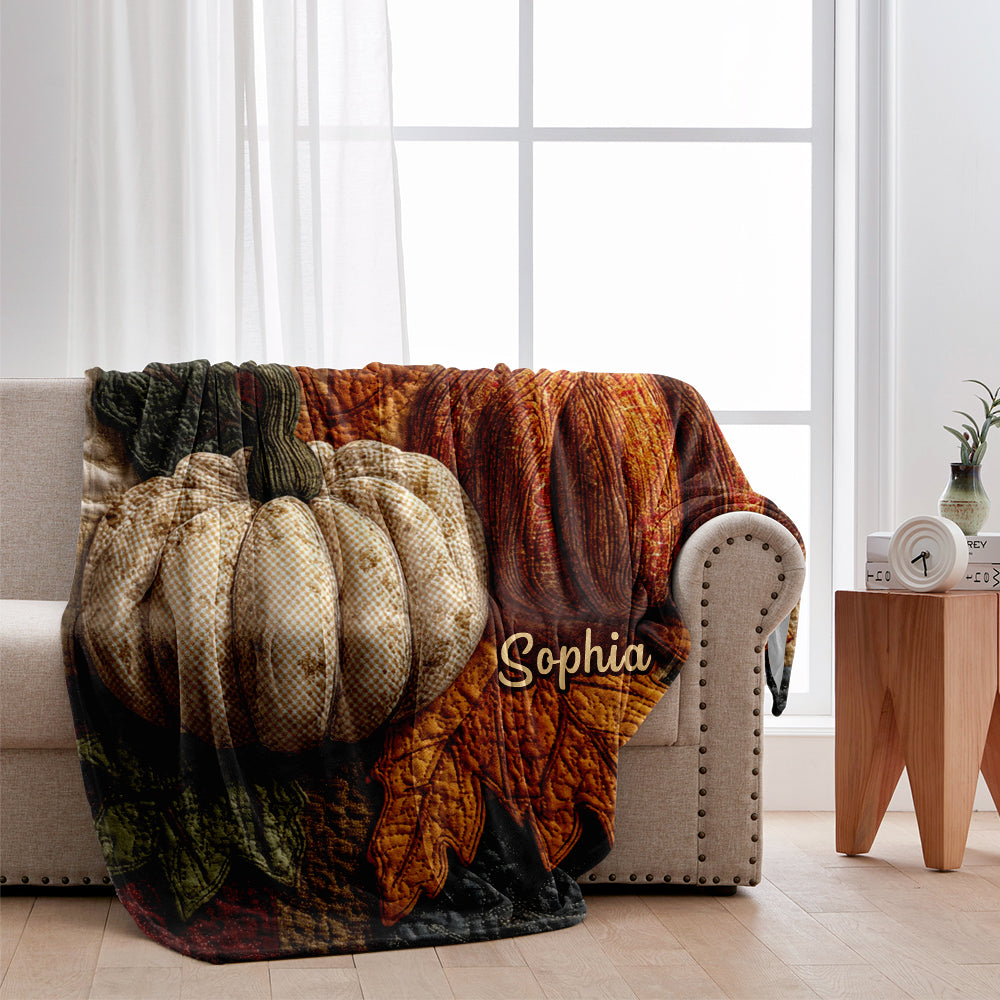 Fall Season - Personalized Autumn Blanket