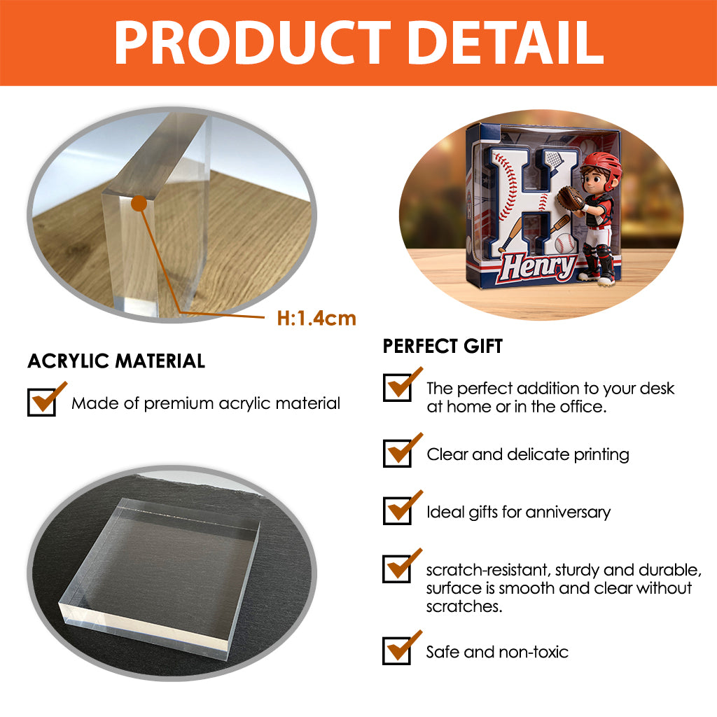 Gameday - Personalized Football Custom Shaped Acrylic Plaque