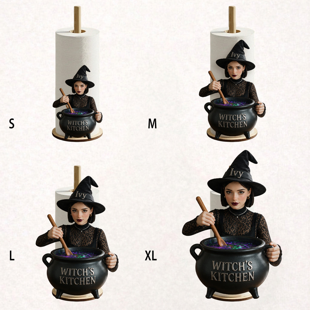 Witch's Kitchen - Personalized Witch Paper Towel Stand