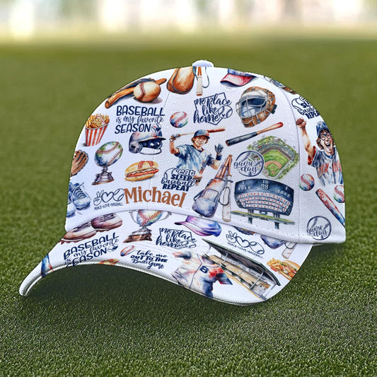 Liebe die Baseball-Saison – Personalisierte klassische Baseballkappe
