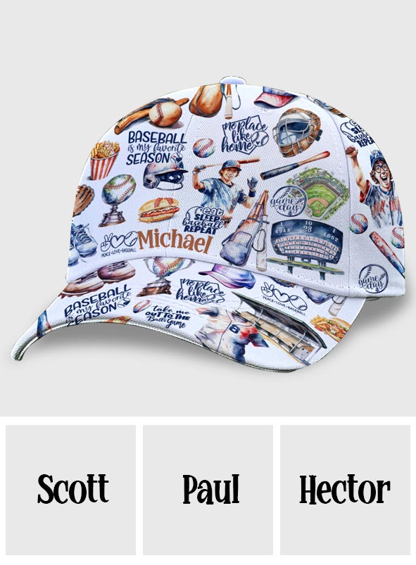 Liebe die Baseball-Saison – Personalisierte klassische Baseballkappe