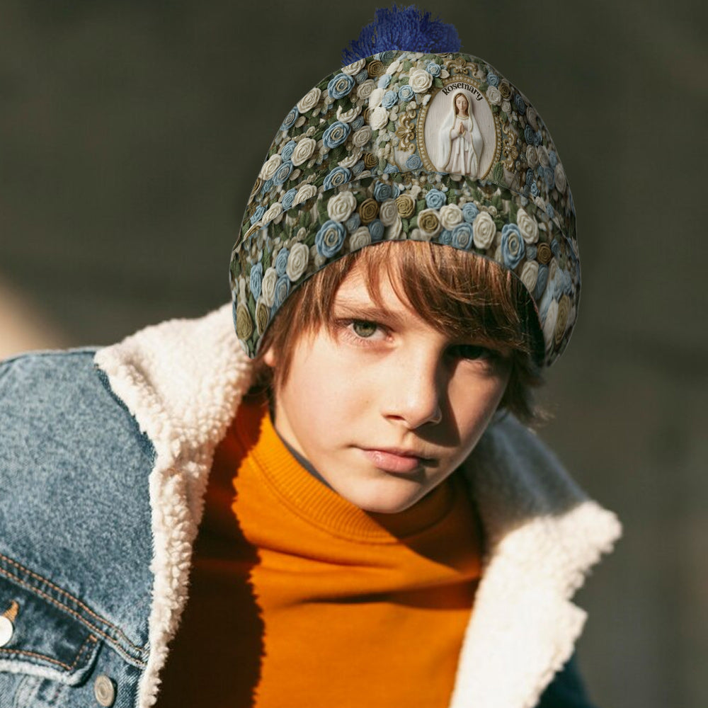 Our Lady's Rose - Personalized Christian Beanie Hat