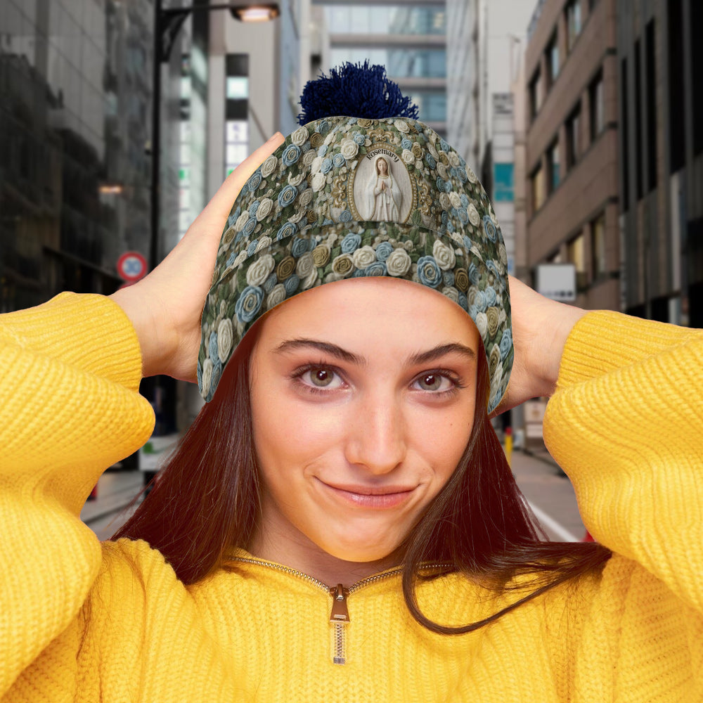 Our Lady's Rose - Personalized Christian Beanie Hat
