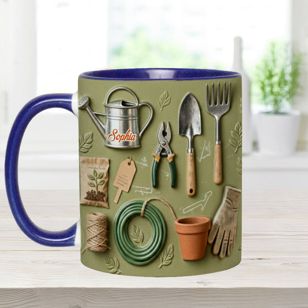 Love Gardening - Personalized Gardening Accent Mug