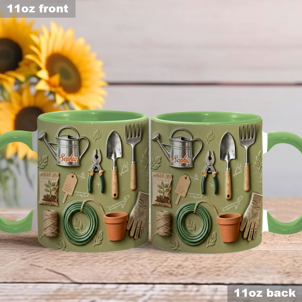 Love Gardening - Personalized Gardening Accent Mug