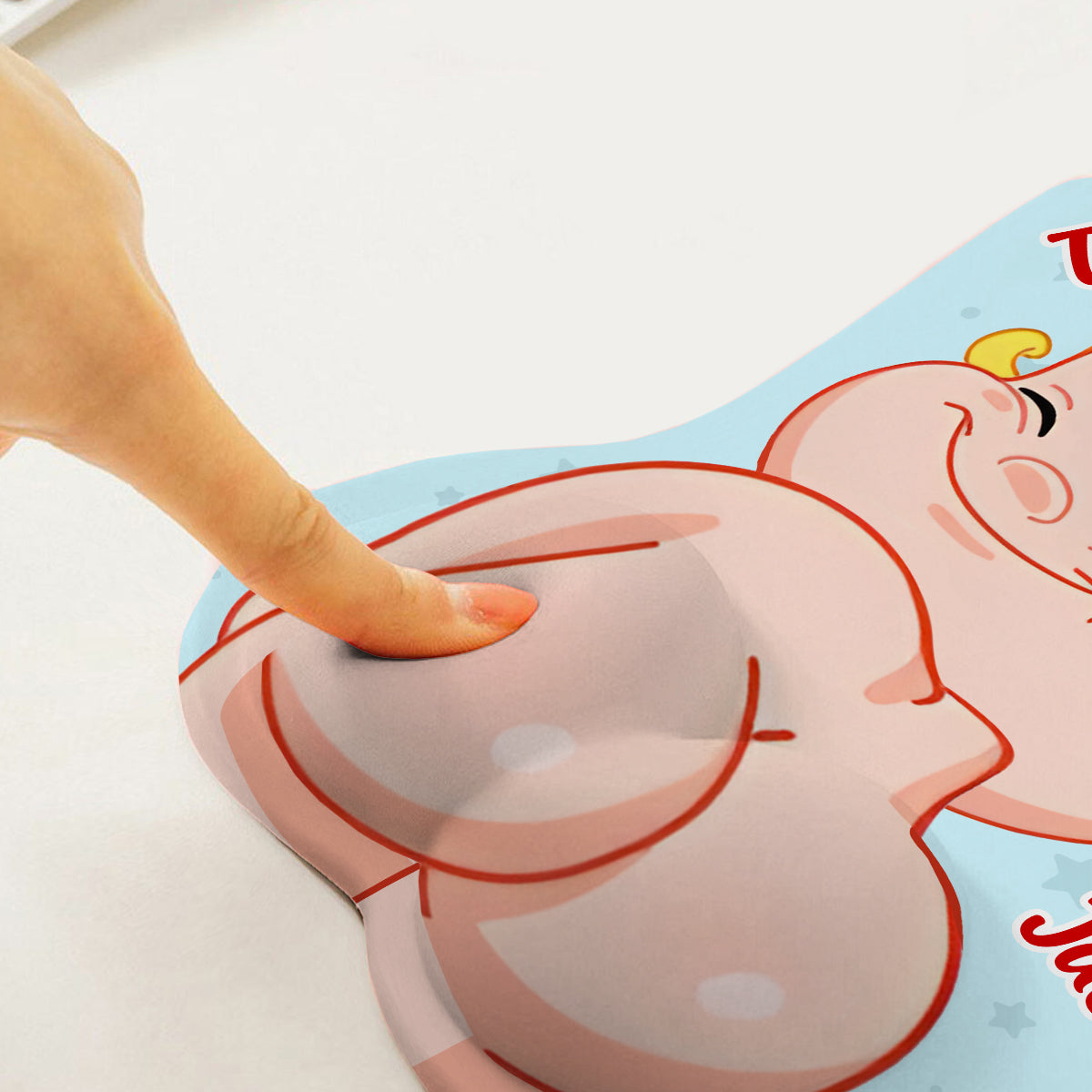 Funny Dad Gift - Dear Dad Thanks for Wiping My Butt and Stuff - Personalized Father 3D Mouse Pad