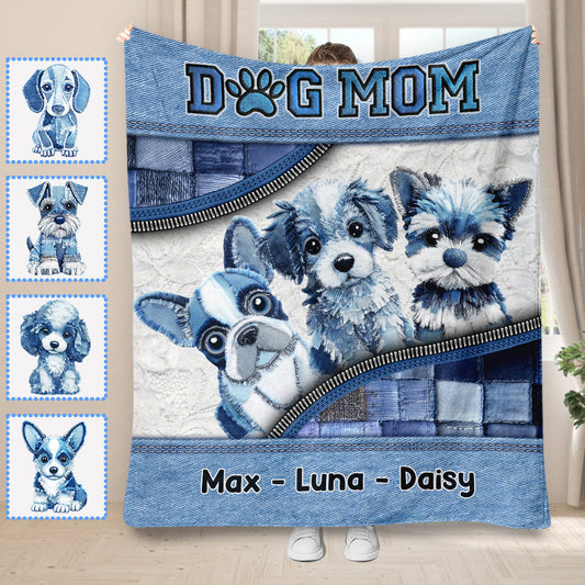 Cute Dogs - Personalized Dog Blanket