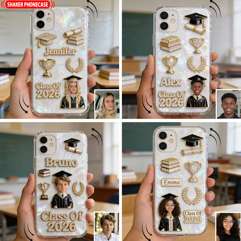 Abschlussklasse 2026 - Personalisierte Graduation Shaker Handyhülle