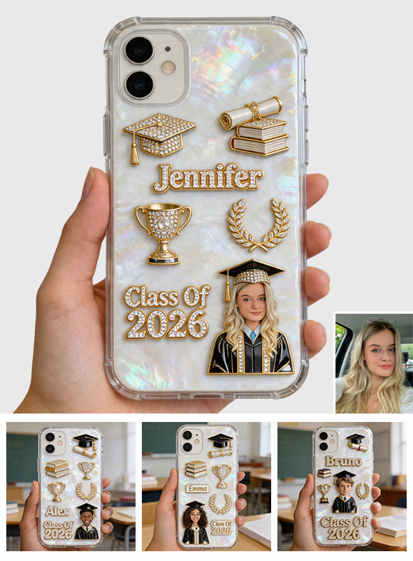 Abschlussklasse 2026 - Personalisierte Graduation Shaker Handyhülle