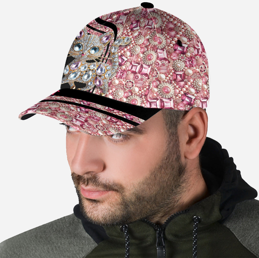 Einfach ein Mädchen, das Katzen liebt – personalisierte klassische Katzenmütze